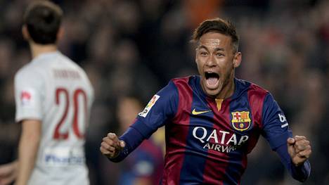 Neymar brachte den FC Barcelona gegen Atletico Madrid in Führung