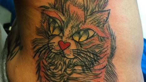Katzen-Tattoo Federica Pellegrini