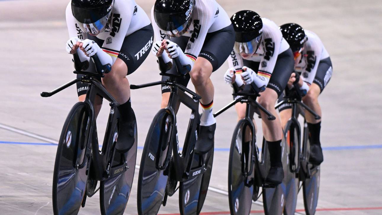 Bahnrad-Frauen verpassen Gold