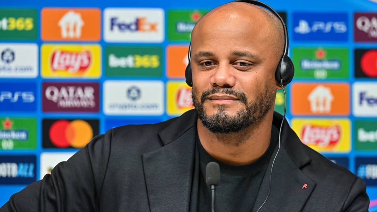 Vincent Kompany verbrachte auf der Pressekonferenz vor dem Duell mit dem FC Pafos nur wenige Minuten