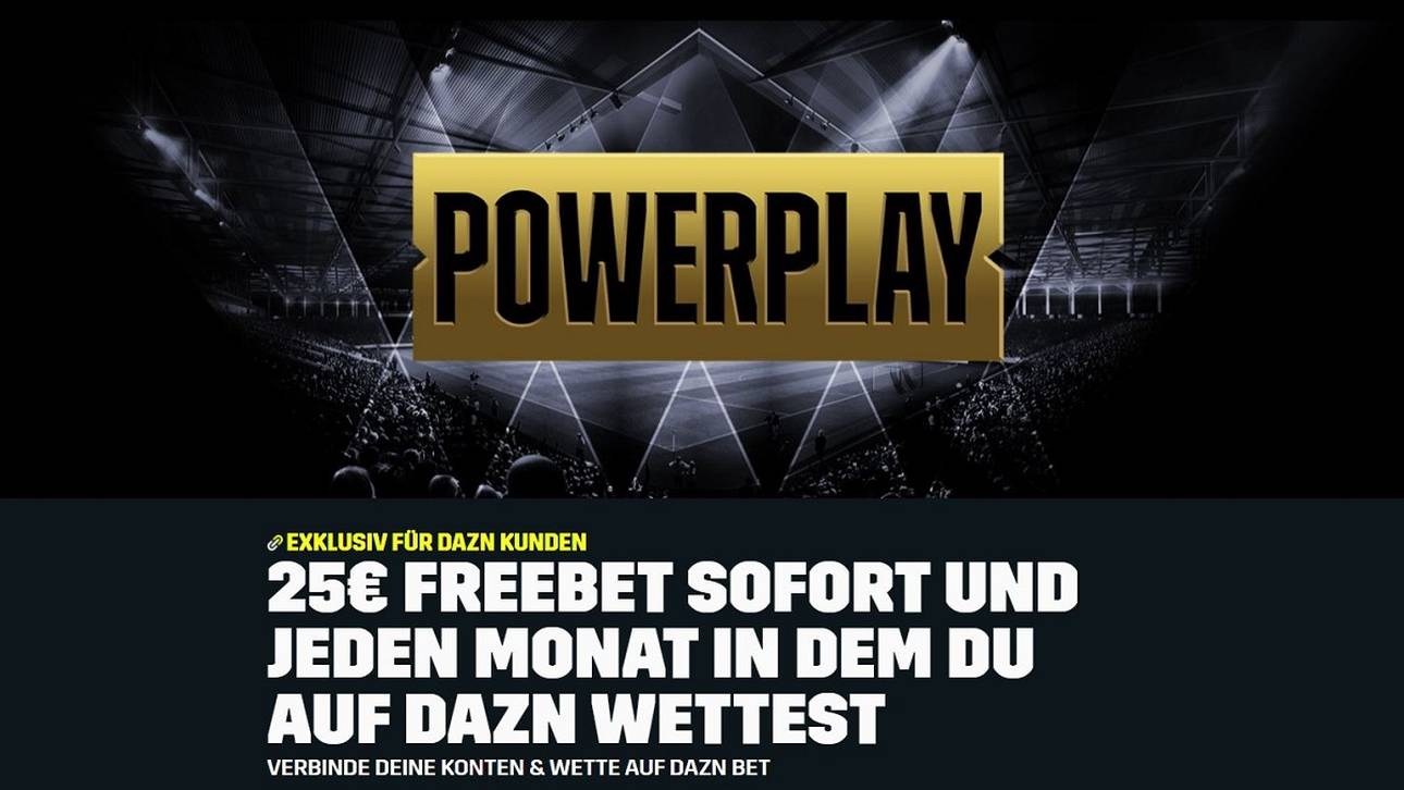 DAZN-Kunden bekommen exklusiv 25€ jedes Monat bei DAZN Bet