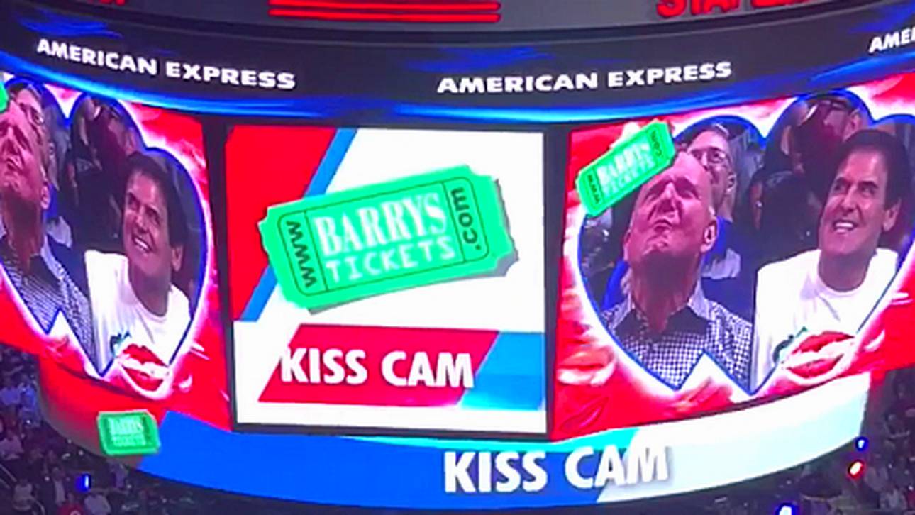 NBA-Rivalen auf der Kiss-Cam