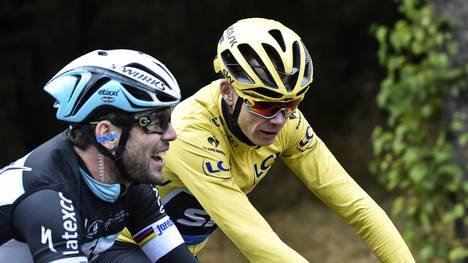 Christopher Froome auf der letzten Etappe der Tour de France