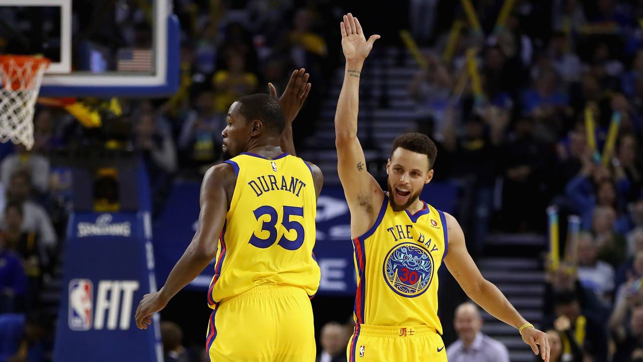Curry gewinnt irres Wurf-Duell