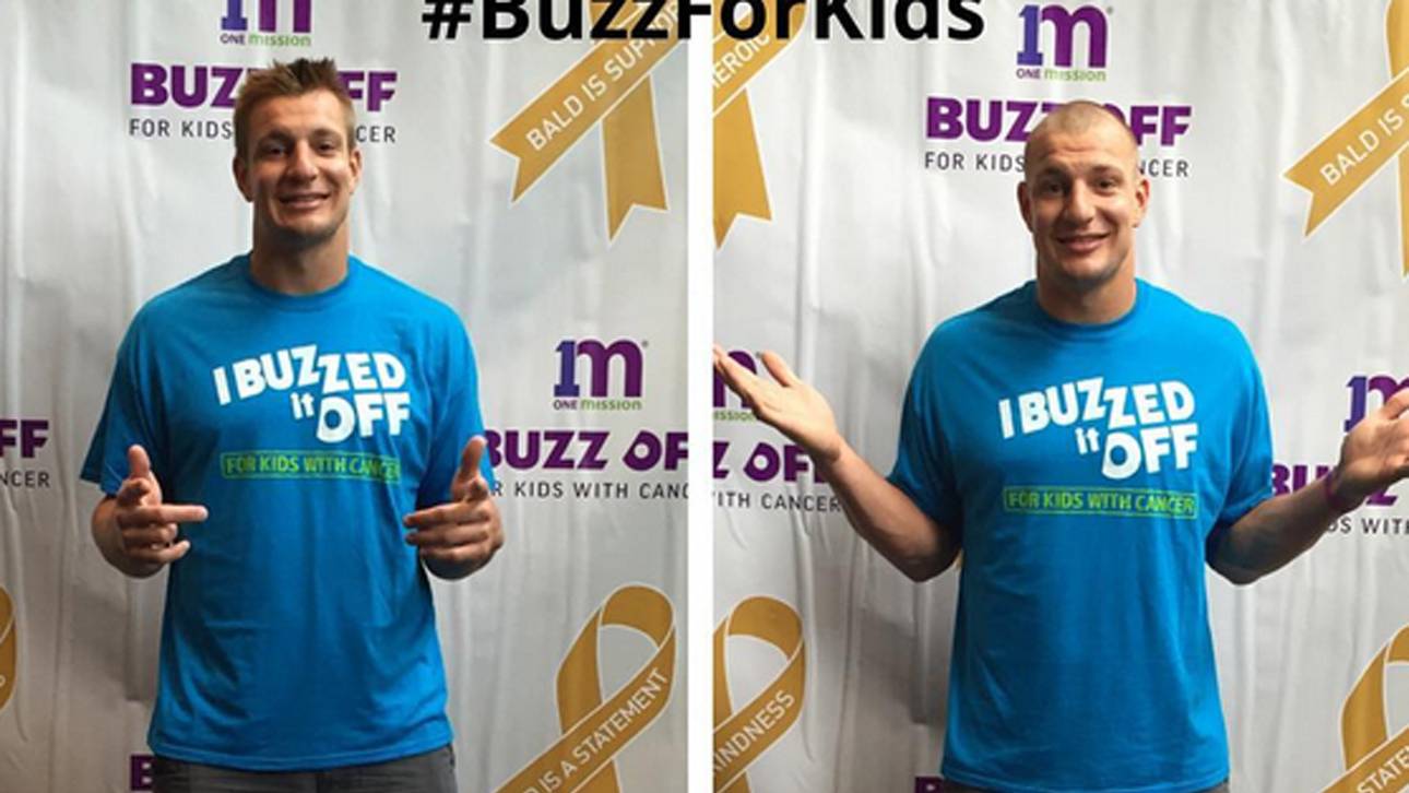 Gronkowski für guten Zweck rasiert