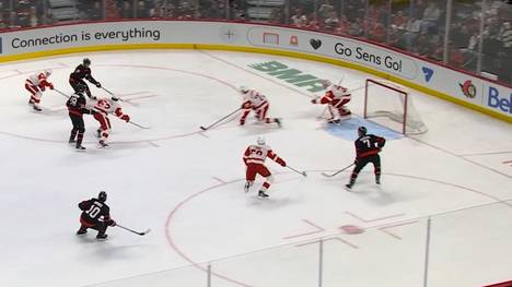 Moritz Seider setzt sich im deutschen NHL-Duell mit Tim Stützle durch und feiert den Auswärtssieg mit seinen Detroit Red Wings.