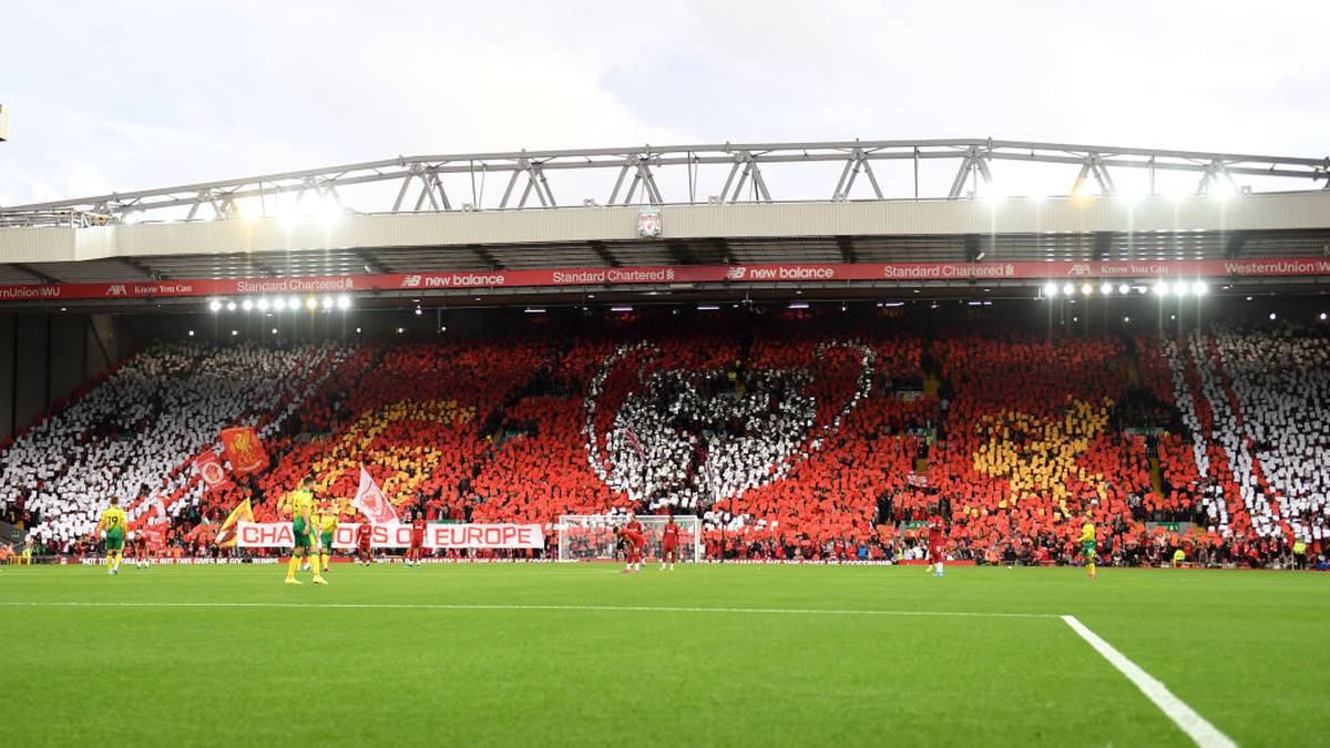 Choreographie der Fans des FC Liverpool