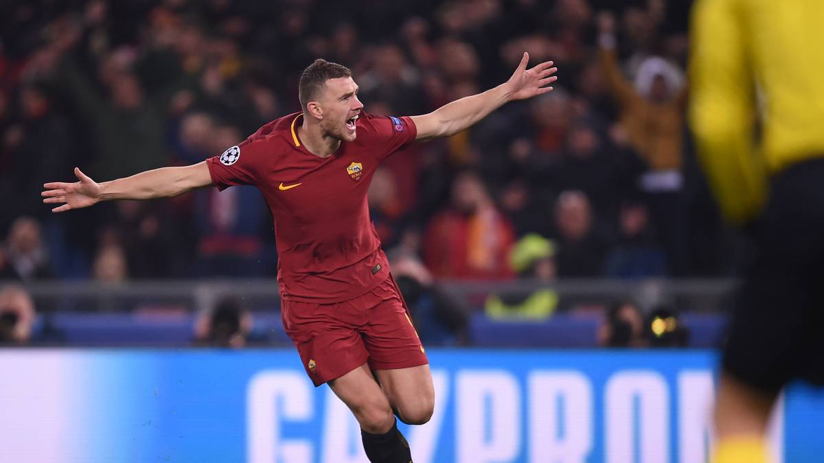 PLATZ 8: EDIN DZEKO (AS Rom) - 5 Tore