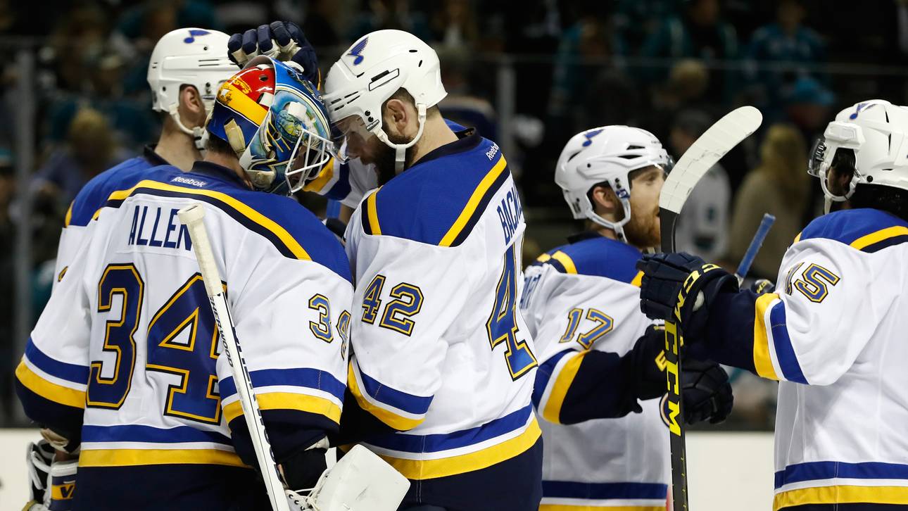 Blues gleichen in San Jose aus