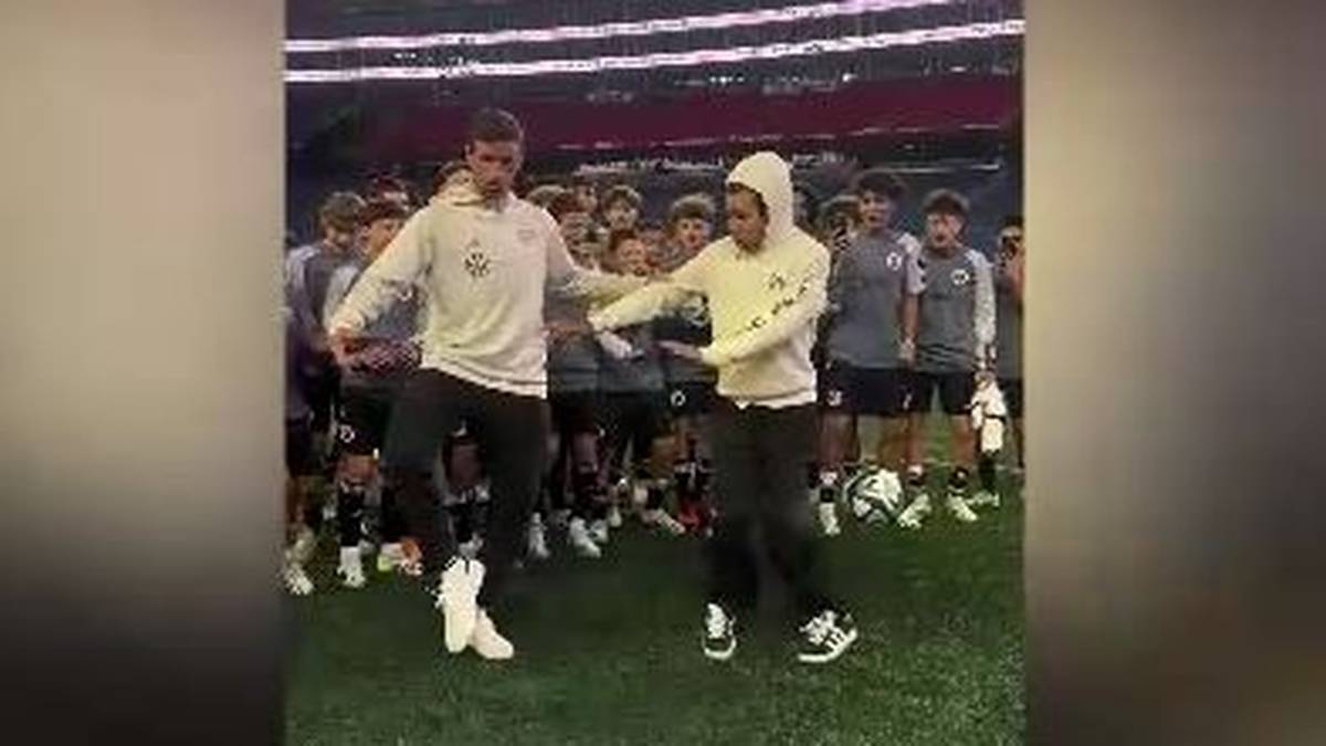 Mit Instagram-Star: Müllers Tanzmoves gehen viral