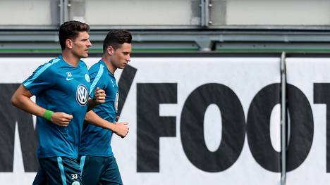 VfL Wolfsburg Training Session with Mario Gomez