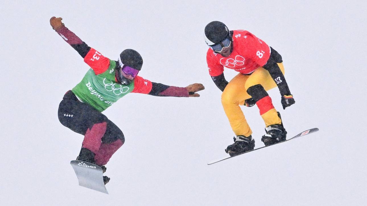 Martin Nörl (rechts) auf der Olympia-Piste