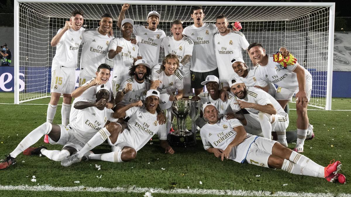 Real Madrid feiert die spanische Meisterschaft
