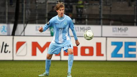 Lasse Lehmann 2015 im Trikot der Stuttgarter Kickers