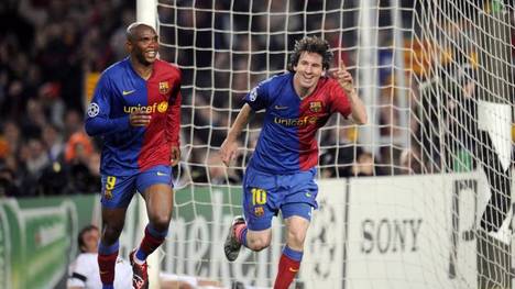 Das waren noch Zeiten: Samuel Eto'o und Lionel Messi beim FC Barcelona