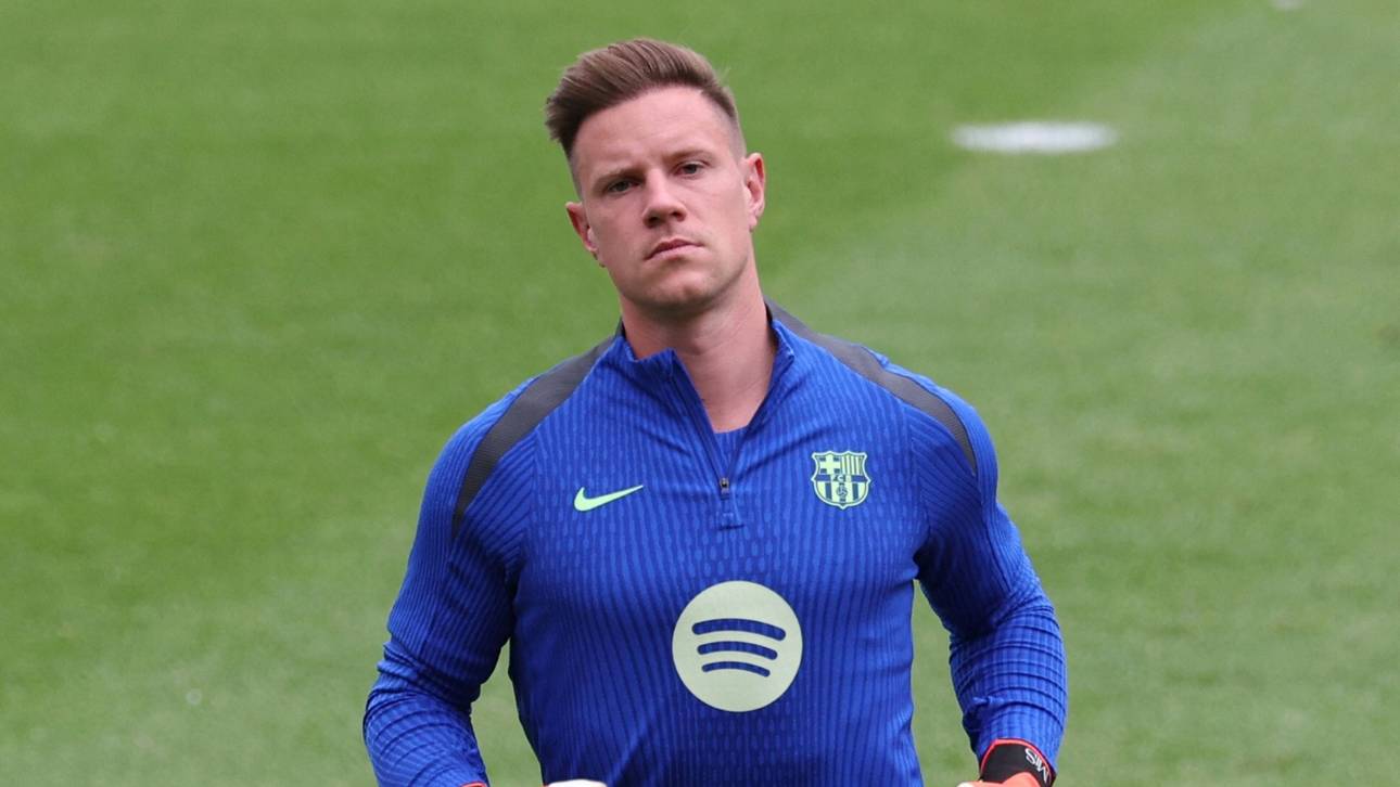 Ter Stegen wieder im Torwarttraining