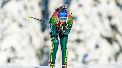 Franziska Preuss gelang in der Verfolgung von Oberhof der Sprung von Platz 45 auf Rang 6