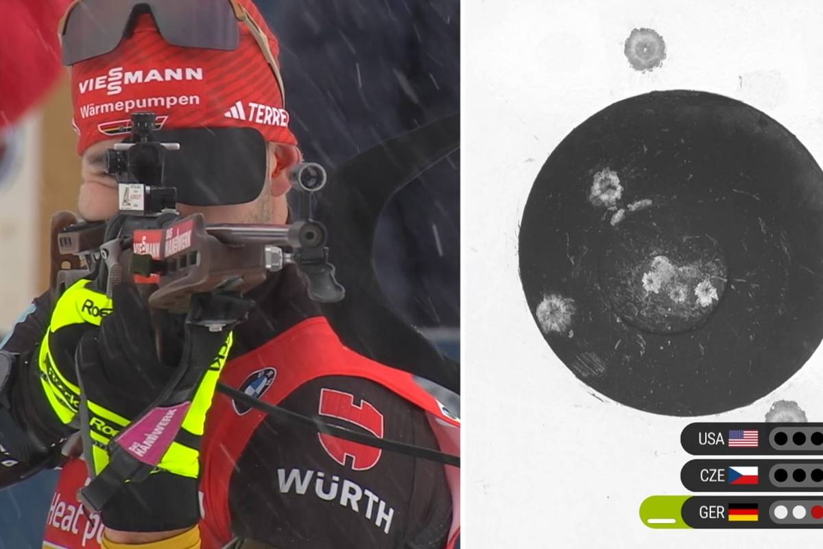 Die deutsche Biathlon-Staffel der Männer verpasst in Hochfilzen das Podest. An der Spitze liefern sich Norwegen und Frankreich lange ein enges Rennen.