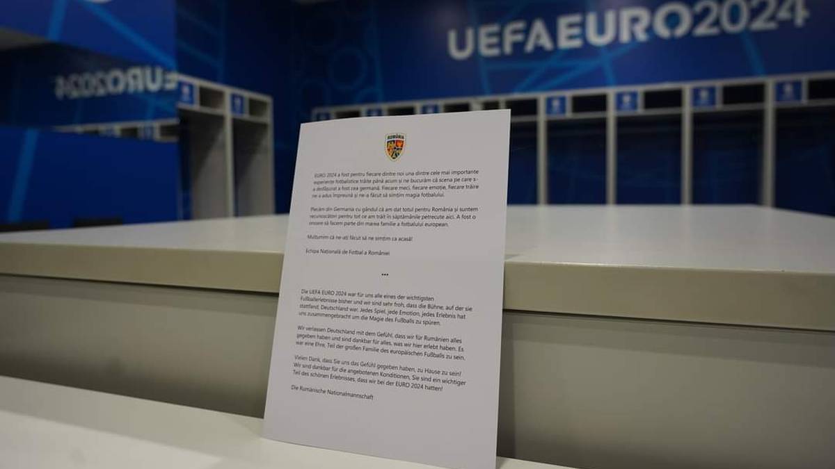 Romania said goodbye with an emotional letter after their exit from the European Championships