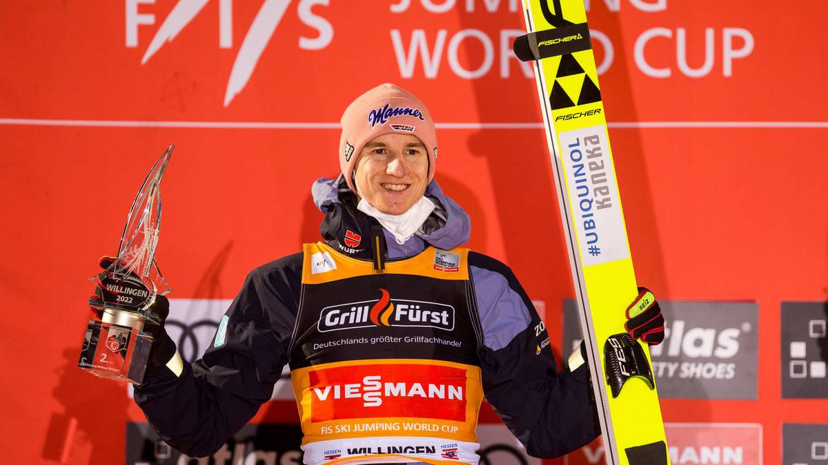 Karl Geiger zählt zu den Favoriten auf Gold im Skispringen. Der letzte große Erfolg des 28-Jährigen war der Weltmeister-Titel im Skifliegen 2020 in Planica. Bei der Vierschanzentournee hatte er zuletzt auch Pech mit den Windverhältnissen.