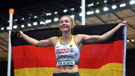 Gina Lückenkemper gewann bei der EM 2018 in Berlin Silber