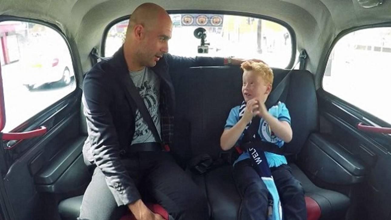 Guardiola überrascht kleinen Fan