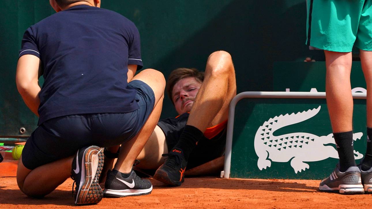 Nach Sturz über Plane: Aus für Goffin