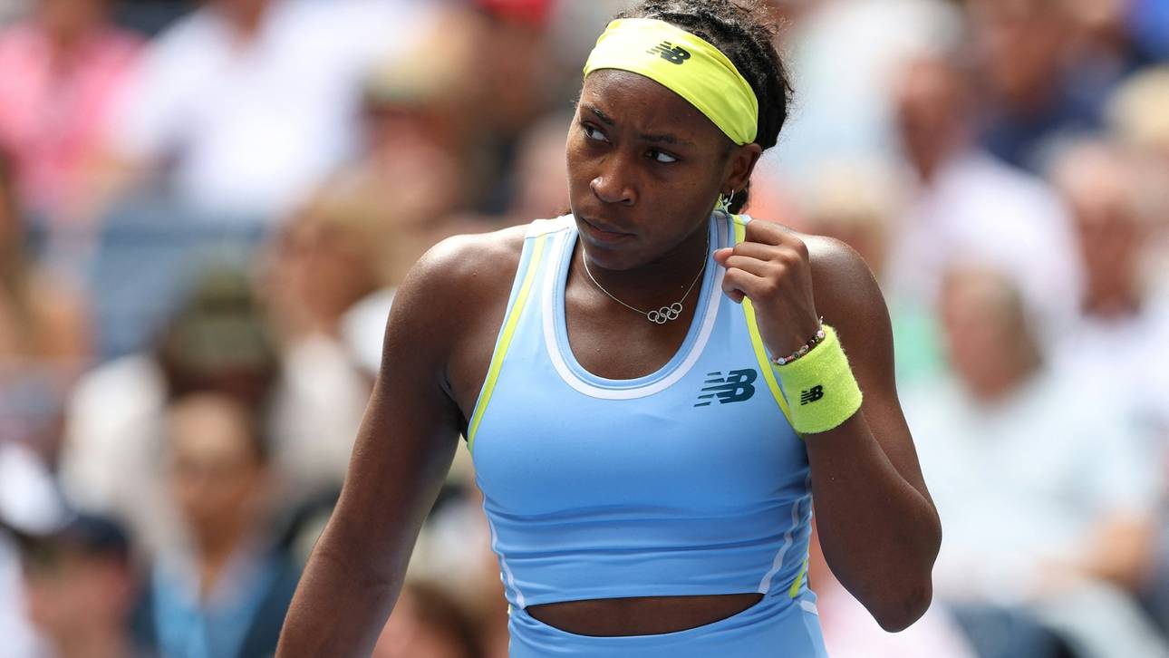 US Open: Gauff wackelt kurz