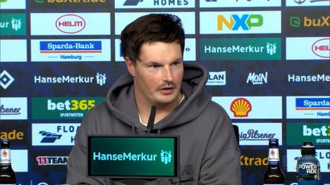 Otto Stange war ein halbes Jahr an die SV Elversberg ausgeliehen und feierte gegen Leverkusen sein Comeback beim Hamburger SV. Trainer Merlin Polzin lobt den Youngster.