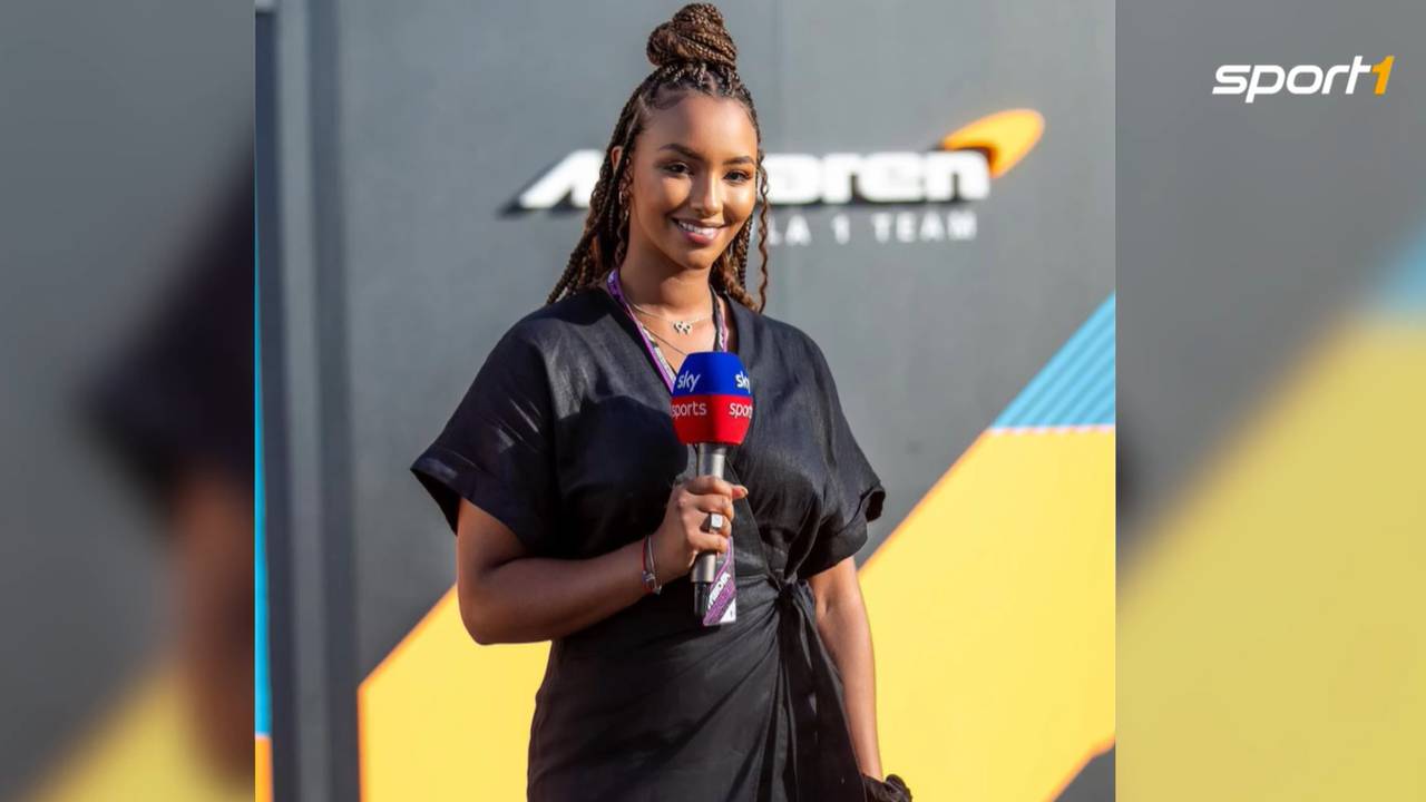 Formel1-Rekordweltmeister Lewis Hamilton schützt Sky-Expertin Naomi Schiff
