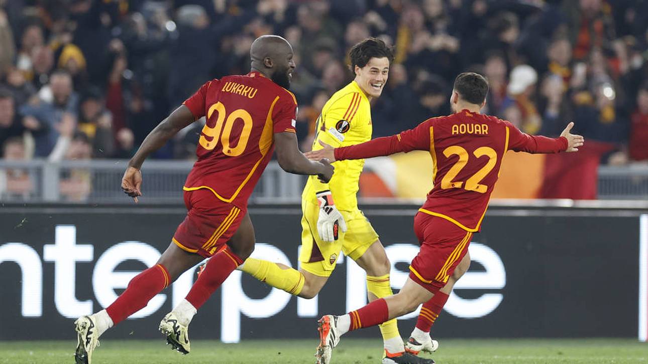 Lukaku und Svilar feiern das Weiterkommen in der Europa League