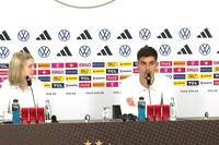 Auf der Pressekonferenz vor dem Testspiel der deutschen Nationalmannschaft gegen Griechenland spricht Nationalspieler Kai Havertz über Niclas Füllkrug.