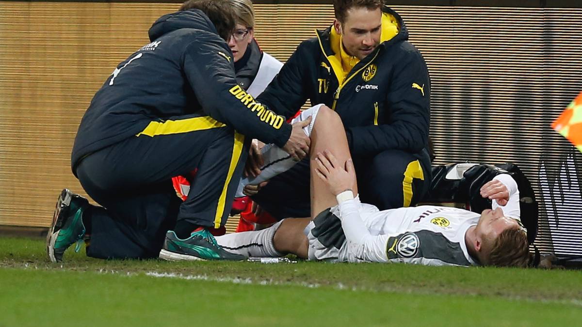 Marco Reus verletzte sich im Pokalspiel in Dresden
