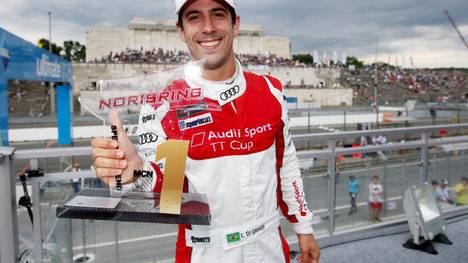 Der strahlende Sieger: Gaststarter Lucas di Grassi auf dem Norisring