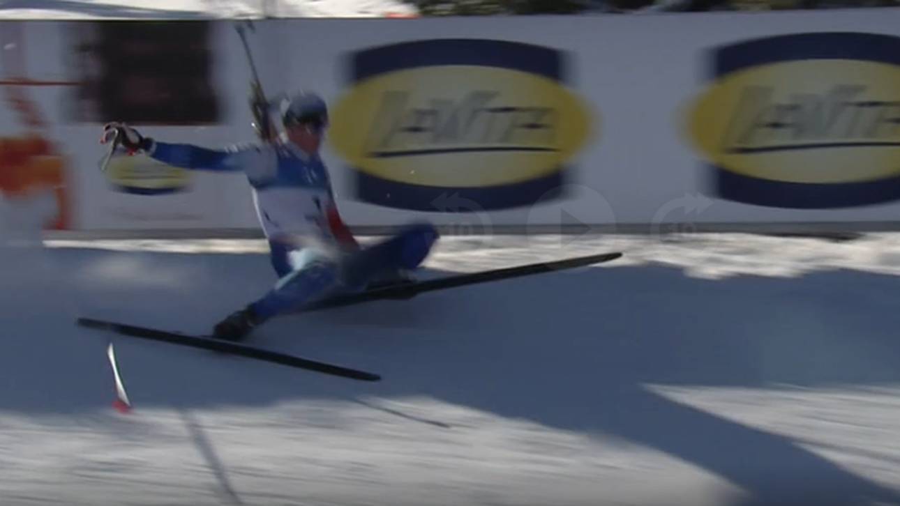 Sturz-Pech für Biathlon-Exot