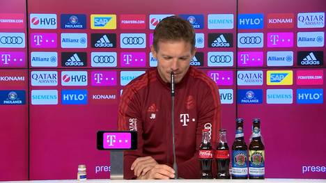 Thomas Müller verlängerte unter der Woche seinen Vertrag bei den Bayern vorzeitig. Auf der Pressekonferenz hofft Julian Nagelsmann, dass Müller eine "Symbolfigur" für andere sein kann.