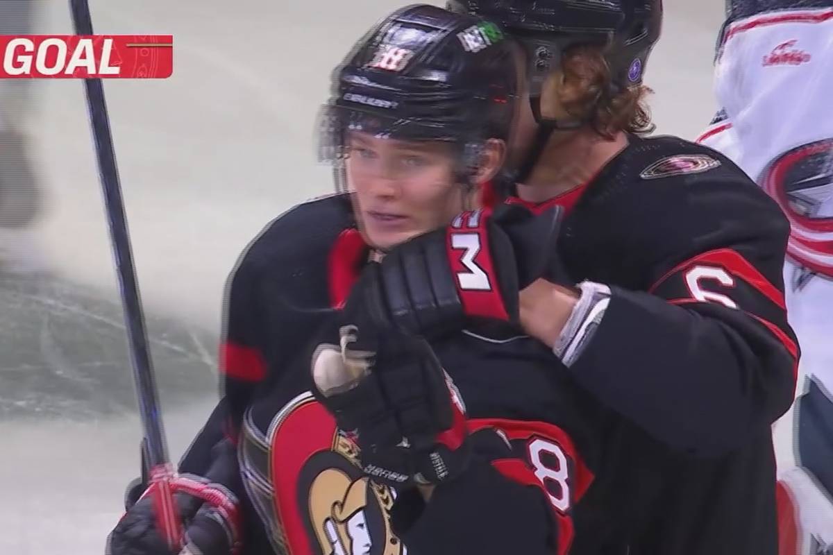 Dem deutschen Tim Stützle ist bei 6:2-Sieg der Ottawa Senators ein persönlicher Meilenstein gelungen.