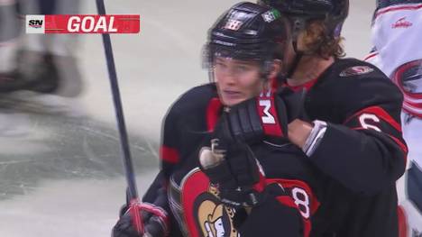 Dem deutschen Tim Stützle ist bei 6:2-Sieg der Ottawa Senators ein persönlicher Meilenstein gelungen.