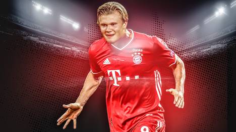 Erling Haaland als Nachfolger Robert Lewandowskis beim FCB? So könnte es passieren.