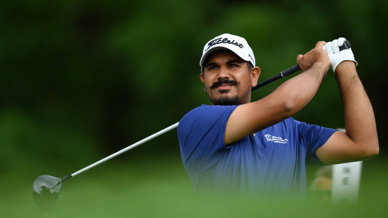 Golfer mit Hole in One in München