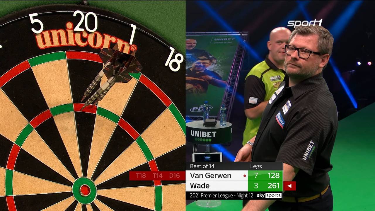 Darts Premier League: Michael van Gerwen besiegt James Wade mit 8:3