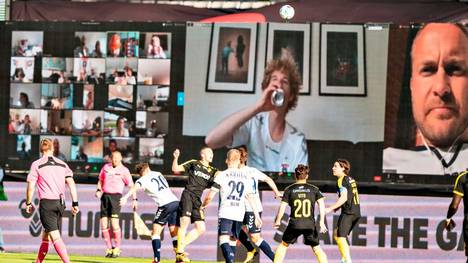 Fans von Aarhus GF verfolgen den Liga-Restart live per Webcam