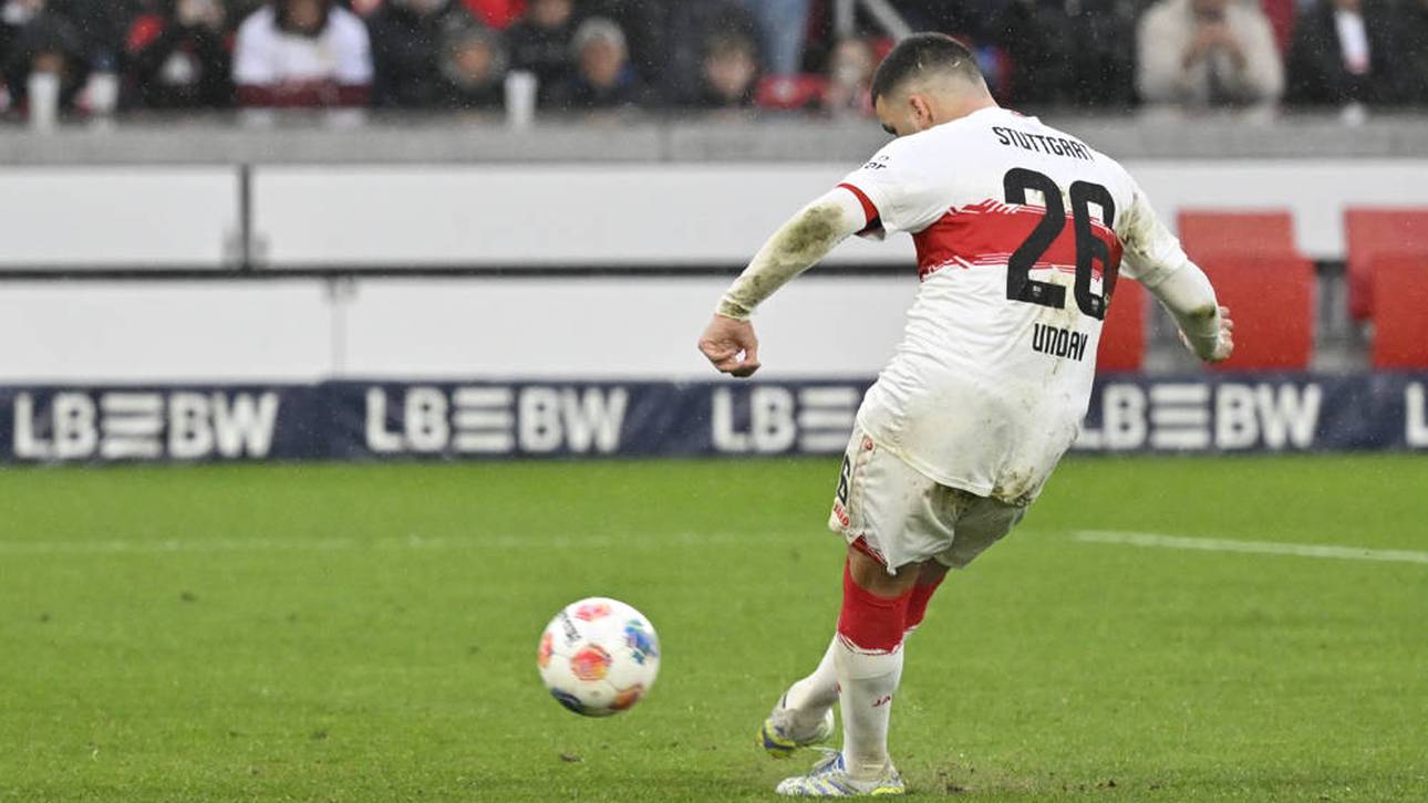 Deniz Undav rutschte bei seinem vergebenen Elfmeter leicht weg
