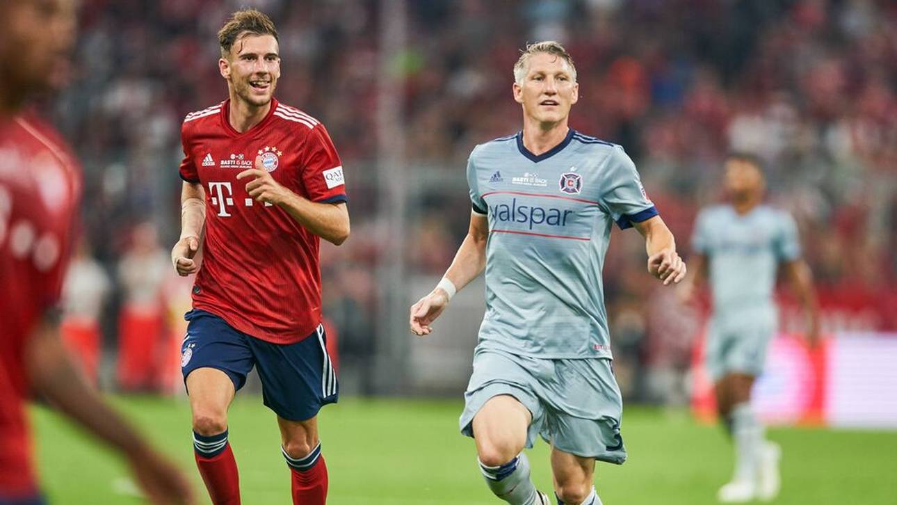 Bayern-Ikone Bastian Schweinsteiger (r., hier zum Ende seiner Karriere im Trikot von Chicago Fire) macht Leon Goretzka Mut
