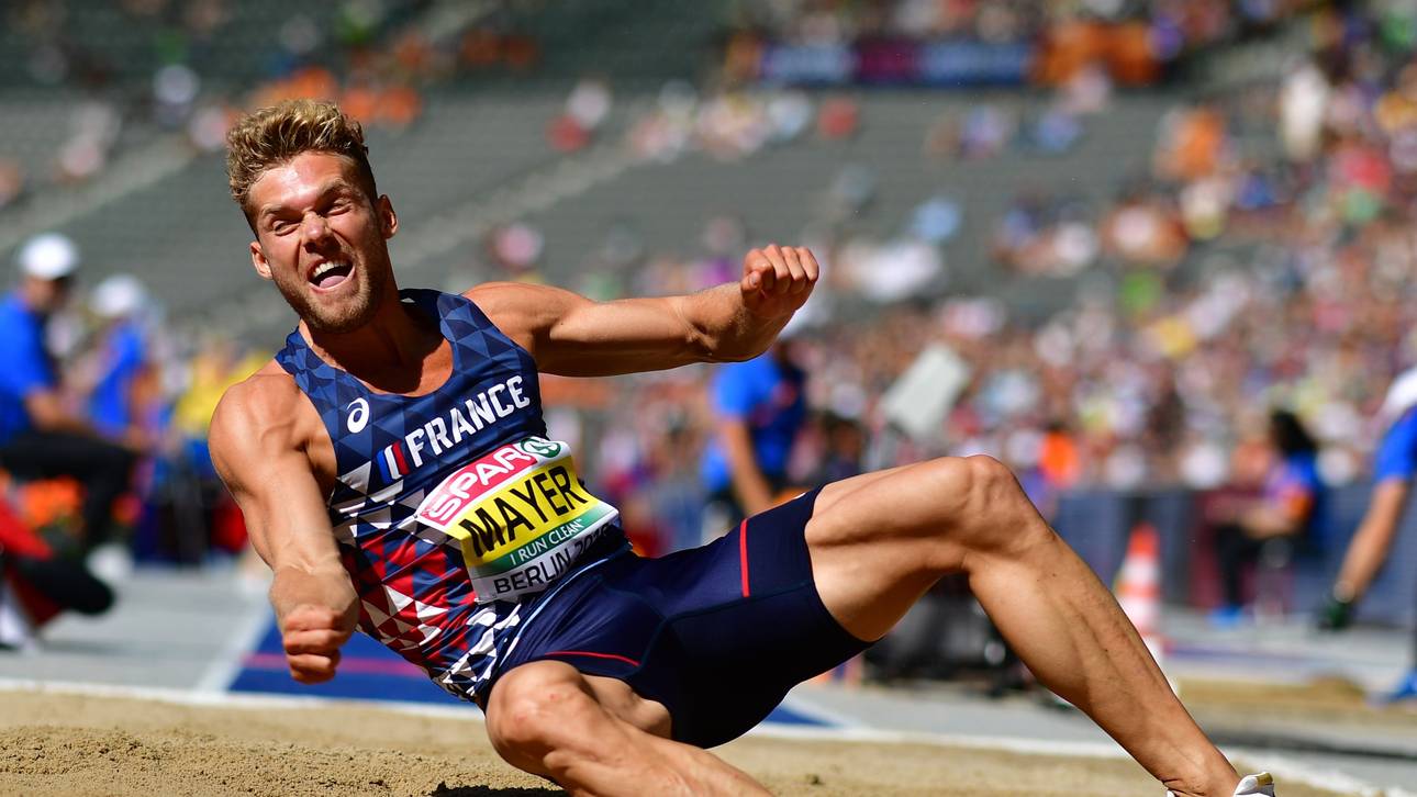 Der französische Favorit Kevin Mayer scheiterte im Weitsprung