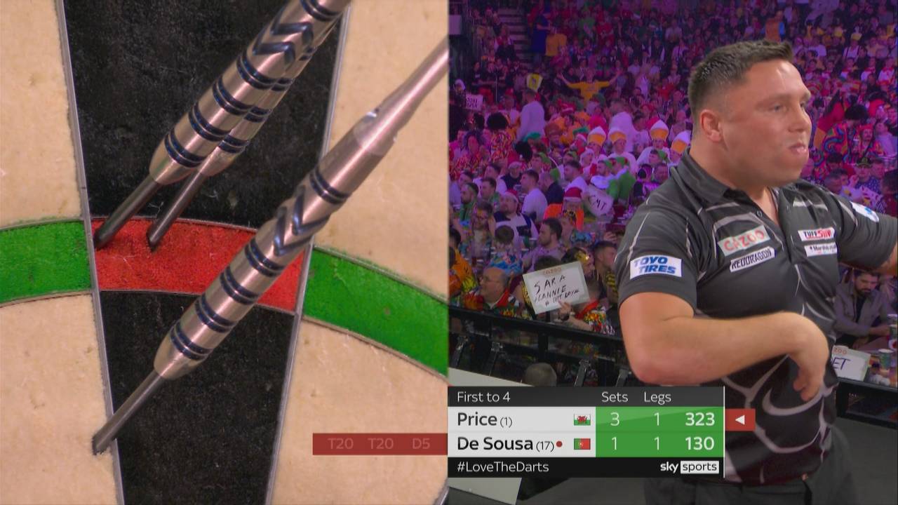 Darts WM 2023: Gerwyn Price sorgt mit Geste bei Viertelfinaleinzug für Ärger