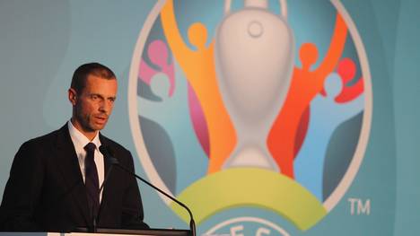 UEFA-Präsident Aleksander Ceferin bei einer Veranstaltung in München