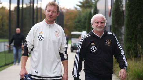 Julian Nagelsmann und Rudi Völler (r.) führen den DFB in die EM 2024