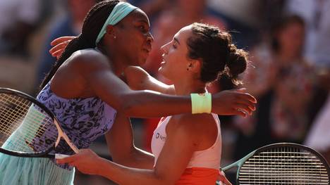 Coco Gauff (l.) besiegte im Halbfinale der French Open Martina Trevisan