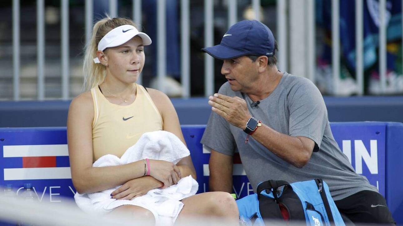 Amanda Anisimova wurde bis zu seinem Tod von Vater Konstantin trainiert